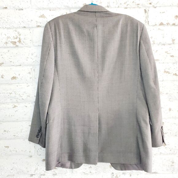 Hart Schaffner Marx Mens Grey Blazer Suit Jacket Formal Work Business SZ 41R - Picture 2 of 12